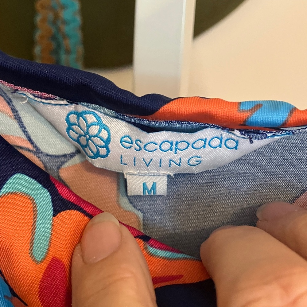 Escapada Navy Multicolor Leaf-Print Jumpsuit & Be… - image 4